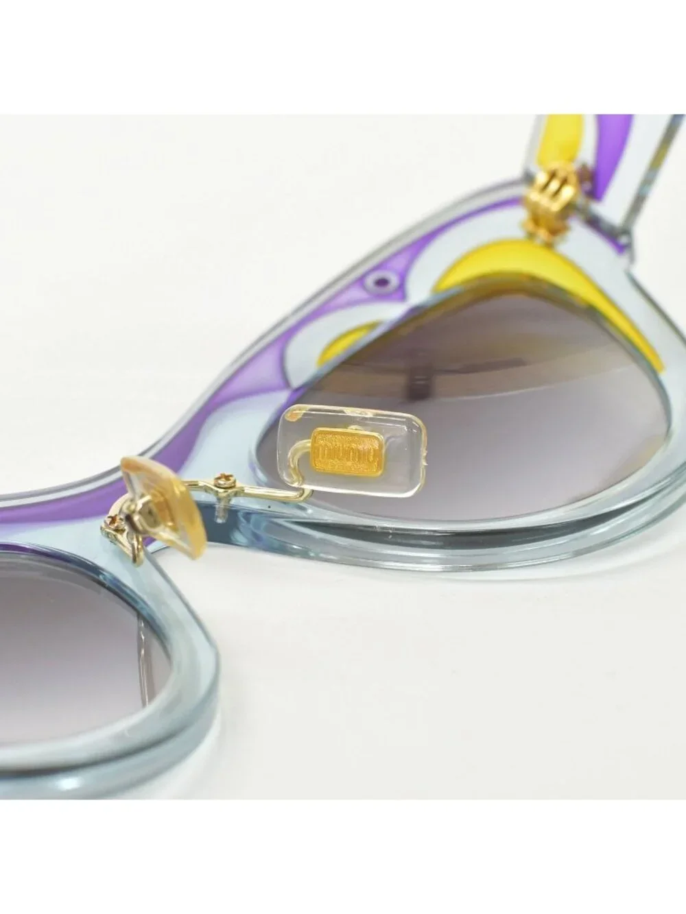 Miu Miu Sunglasses Art Eyewear Acetate Blue Purple Yellow 22